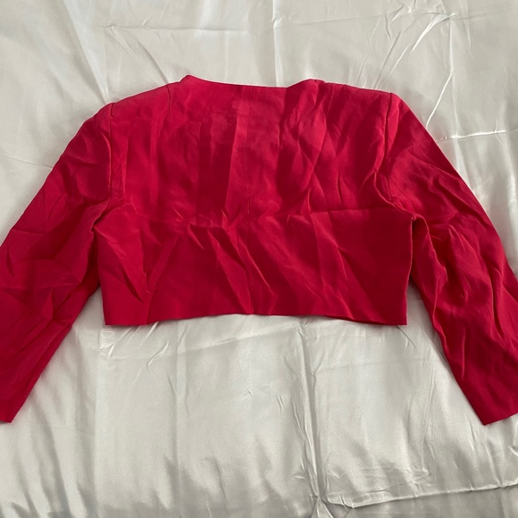 Cropped pink blazer - Picture 2 of 2